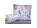 Lenzuolo lettino con simpatici orsetti e nuvole. Le misure sono perfette per un lettino da bambino.