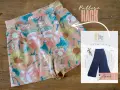 Cartamodello shorts donna gratis con fantasia floreale. Un pattern hack per creare un capo unico.