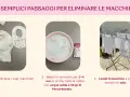Come togliere le macchie gialle dalla biancheria: 1. Individua i capi macchiati. 2. Mettili in ammollo con acqua calda e percarbonato. 3. Lava e stendi al sole.