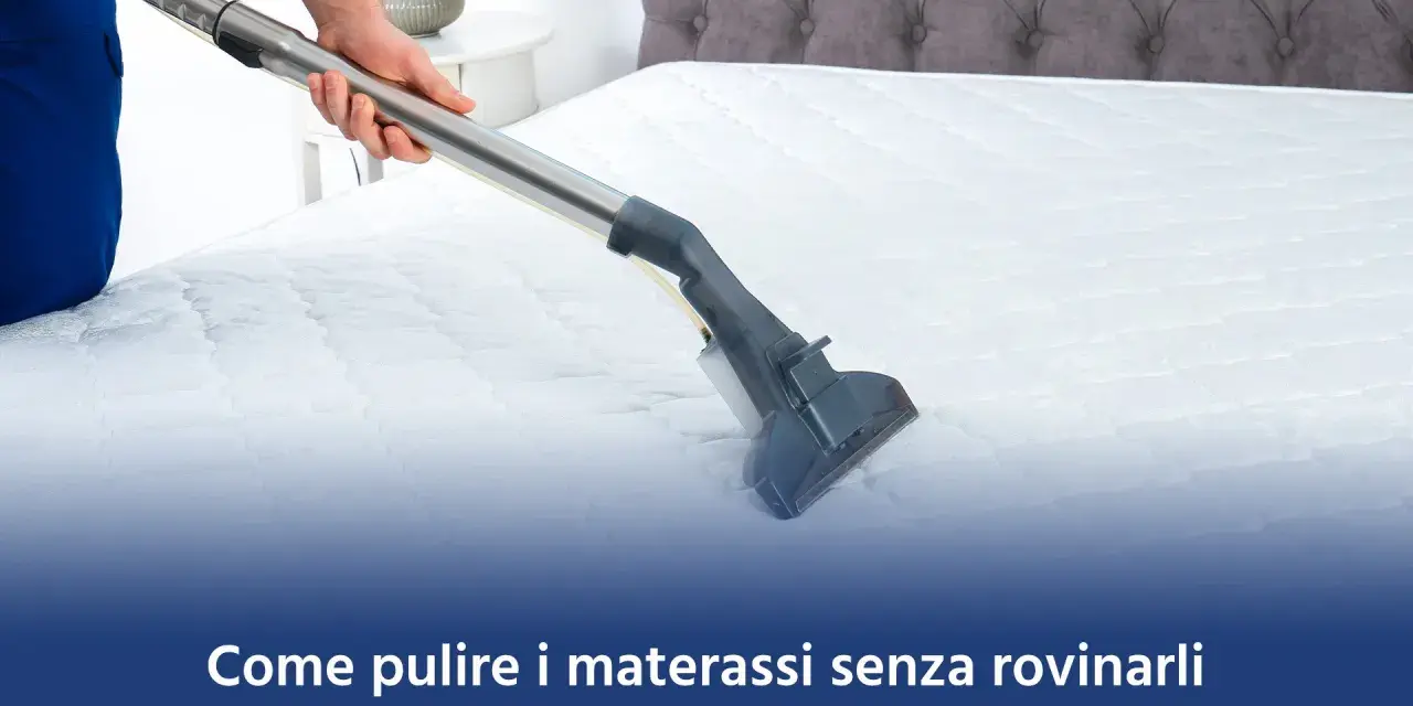 Un professionista effettua la pulizia dei materassi con un aspiratore, garantendo un ambiente sano e igienico.