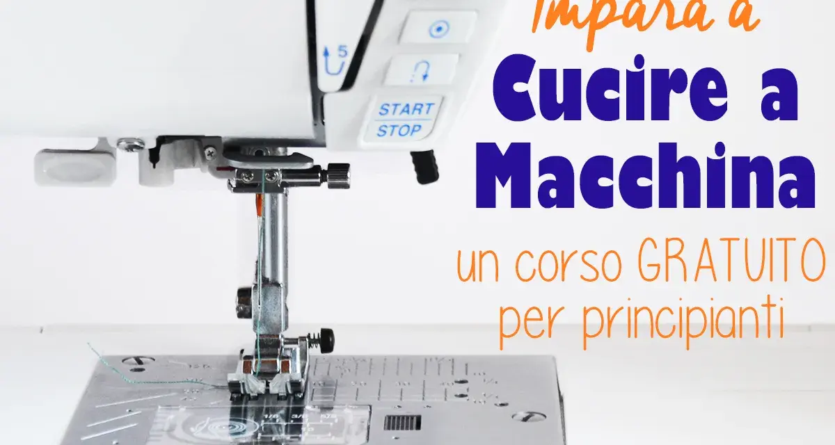 Impara a cucire a macchina con questo corso gratuito per principianti. La macchina da cucire è pronta per iniziare!