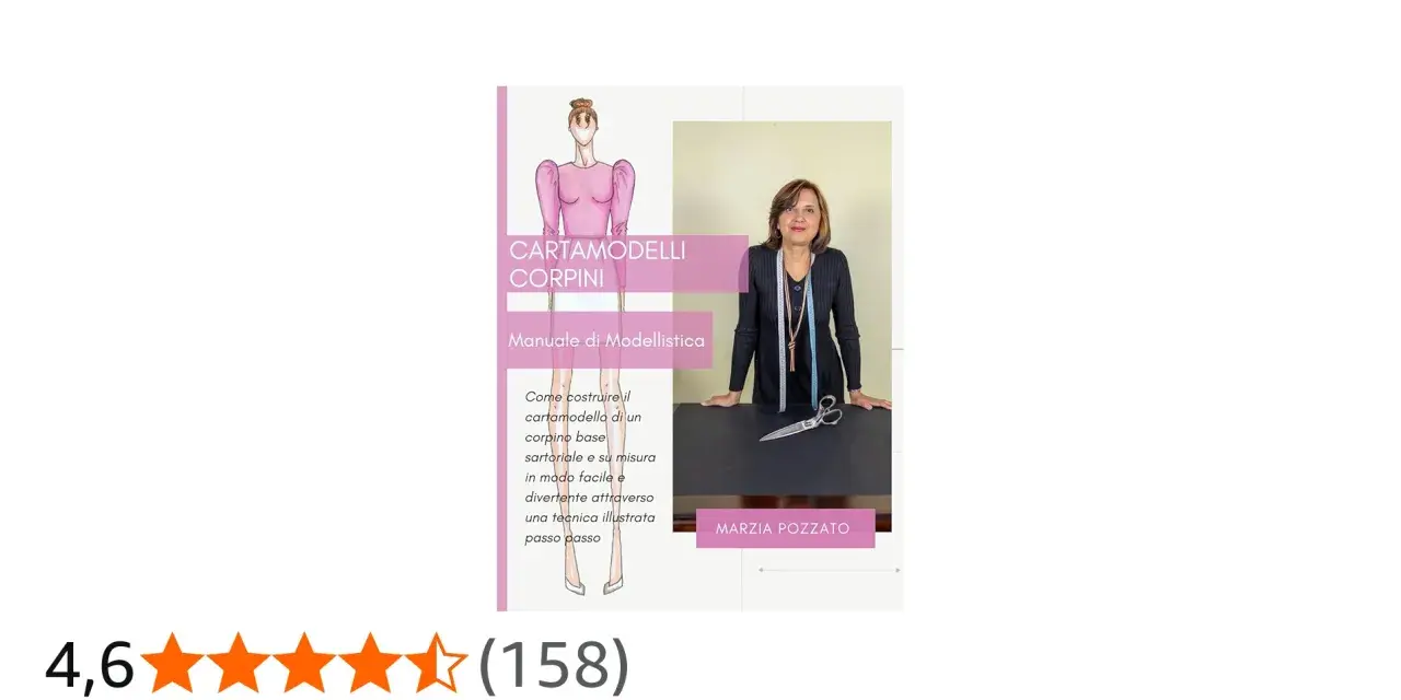 Cartamodello top semplice: manuale di modellistica per creare corpini base sartoriali e su misura, illustrato passo passo.