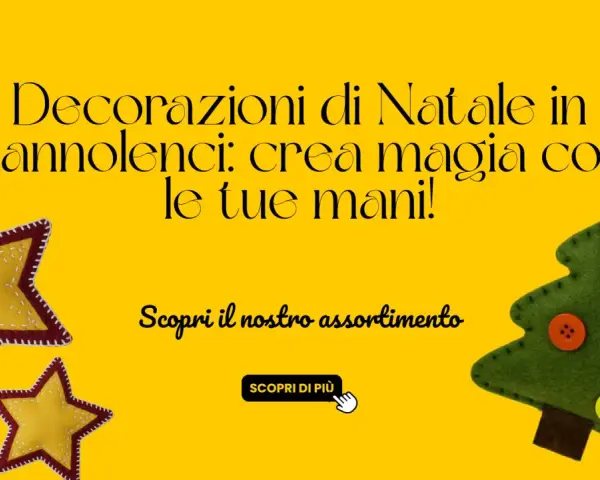 Decorazioni natalizie in pannolenci: crea magia con le tue mani! Stelle e alberelli fatti a mano. Scopri il nostro assortimento.