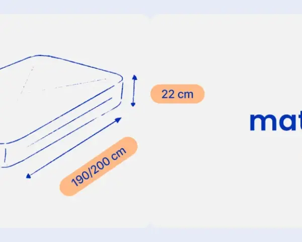 Misure materasso singolo: 80/90 cm di larghezza, 190/200 cm di lunghezza e 22 cm di altezza.