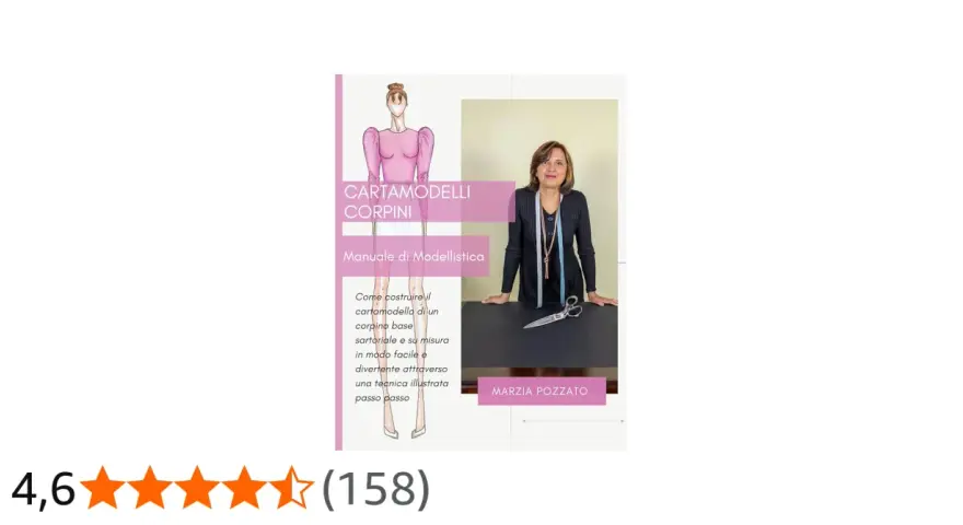 Cartamodello top semplice: manuale di modellistica per creare corpini base sartoriali e su misura, illustrato passo passo.